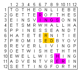 grid 12 with RED HERRINGS highlighted